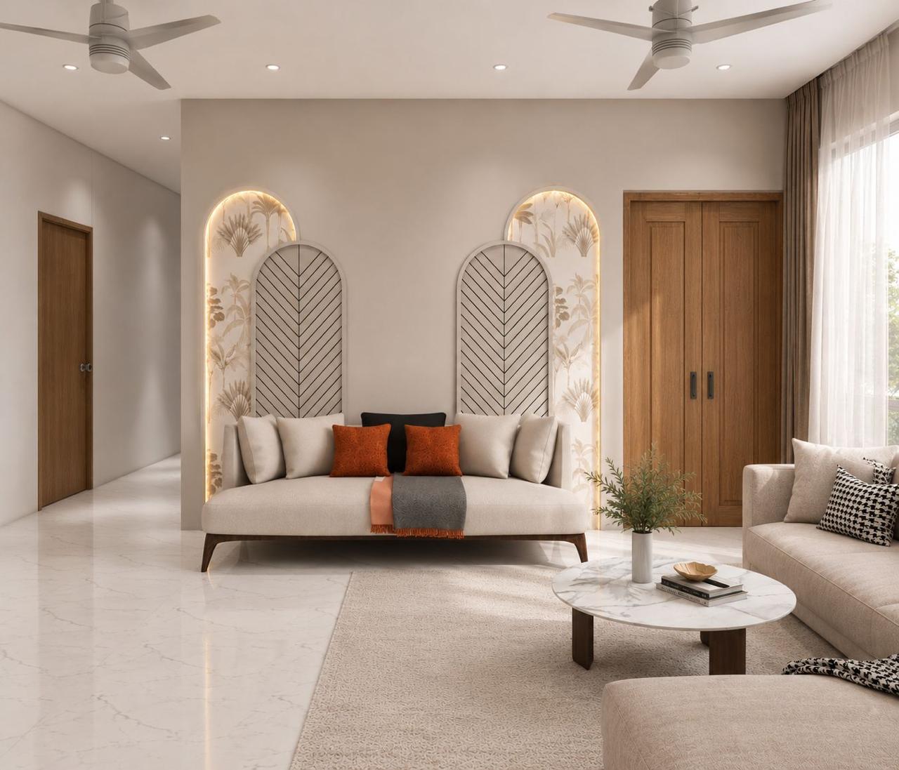 Serene master bedroom suite design